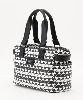 23区GOLF 【UNISEX】フラッグ総柄カートバッグ ブラック系5