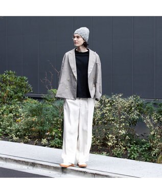 林八百吉商店 un chapeau  MIXビーニー グレー