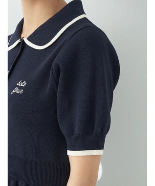 earth music&ecology ワンポイントポロワンピース White