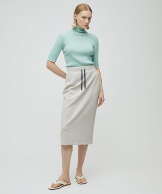 BEIGE， LUPINE / タートルニット Sage×White