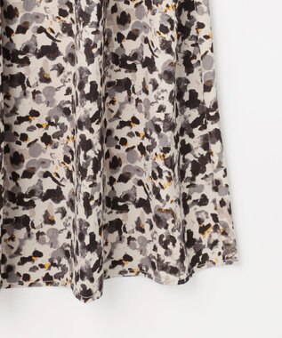 ANY 【ウエストゴム】モザイクプリントスカート エクリュベース