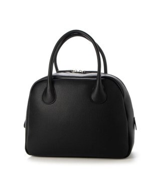 UNBILLION cachecache 丸根革ラウンドボストン ブラック