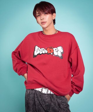 WEGO 【ユニセックス着用ITEM/MLサイズ展開】ハートモチーフプルオーバー