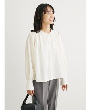 Green Parks タックブラウス Off White