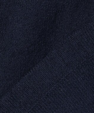 組曲 ミニブークレーツイードニットジャケット ネイビー系