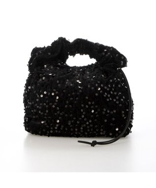 UNBILLION カシュカシュ cachecache / スパンコールドロストワンハンドルバッグ ブラック