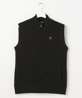 23区GOLF 【MEN】リバーシブルニットベスト モノグラム柄 ブラック系