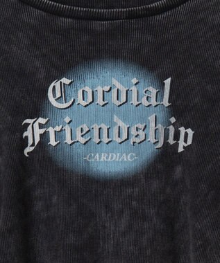 WEGO ヴィンテージウォッシュレースアップロンT スミクロ