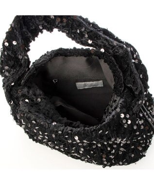 UNBILLION カシュカシュ cachecache / スパンコールドロストワンハンドルバッグ ブラック