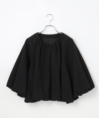 #Newans 【セレモニーにも/洗濯機可】バルーンヘムライトブルゾン​ ブラック