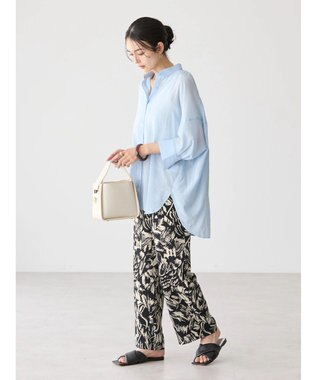 AMERICAN HOLIC イージーケア＋接触冷感プリントリラックスパンツ Black