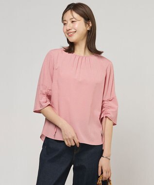 J.PRESS LADIES S 【一枚で着映え】アセVisギンガム ギンガム ブラウス