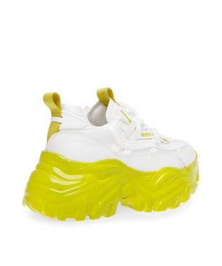 STEVE MADDEN RECOUPE 厚底ボリュームスニーカー ホワイトライム