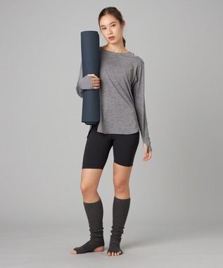 Chacott Chacott BALANCE 150309リブロングトレンカ ダークグレー