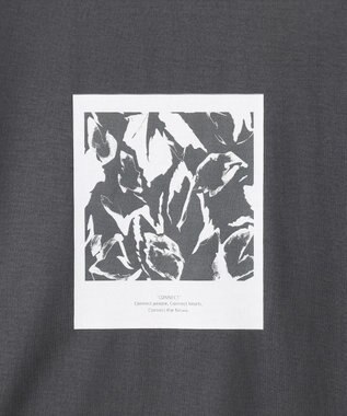 ICB 【洗える】 ロゴTEE カットソー チャコール系