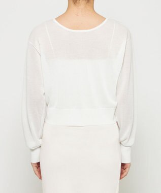 uncrave シアーニット 2WAYカーディガン オフ