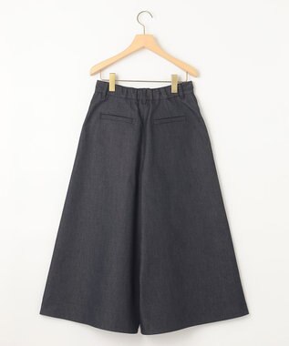 組曲 【洗える】デニムライクギャバ パンツ ネイビー系