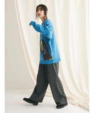 CRAFT STANDARD BOUTIQUE センタープレスチェックパンツ Check Black