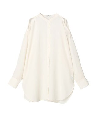 earth music&ecology ショルダースリットシャツ Off White