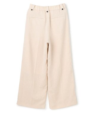 UNFILO 【セットアップ着用可】TENNEN TOUCH タックワイドパンツ ベージュ