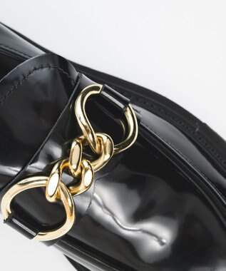 BONTRE 【LucaGrossi/ルカグロッシ】厚底チェーンローファー/H501M-UA ブラック