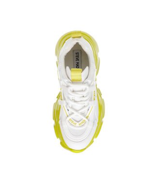 STEVE MADDEN RECOUPE 厚底ボリュームスニーカー ホワイトライム