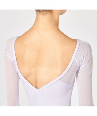 Chacott 7分袖レオタード ライラック