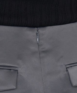 uncrave ラスターサテン スカート（uncrave WHITE） スレート