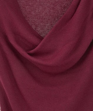 earth music&ecology ドレープニットプルオーバー Bordeaux