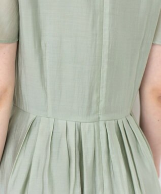 Tiaclasse 【洗える】大人上品なシアータックワンピース ミント