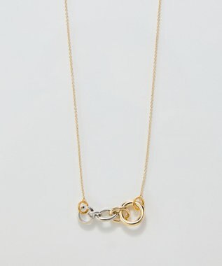 Phoebe 【金属アレルギー対応】ミックスループメタルネックレス　ゴールド　ニッケルフリー