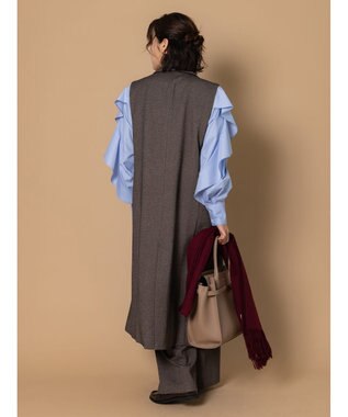 Te chichi 【泉 里香さん着用・Oggi.jp10/23掲載】ツイードロングジレ（セットアップ可） ブラウン