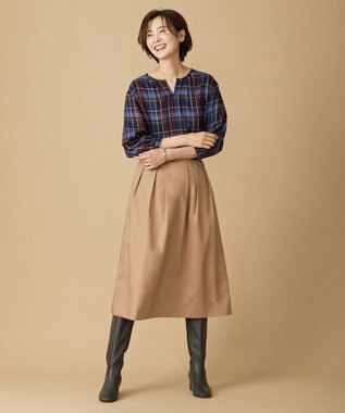 J.PRESS LADIES レザー ロングブーツ ブラウン系