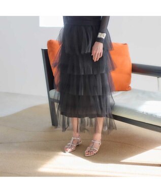 MODE ET JACOMO <carino>ポインテッドトゥTストラップサンダル シルバー