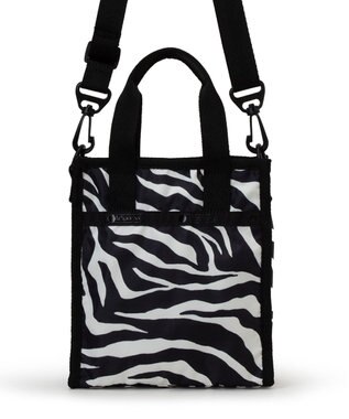LeSportsac MINI N/S TOTE/クリームブラックゼブラ クリームブラックゼブラ