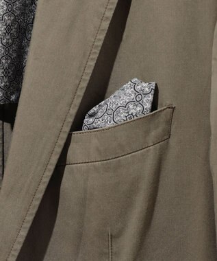 JOSEPH ABBOUD 【キングサイズ・ストレッチ/JAPANファブリック】ヴィンテージコットンストレッチ ジャケット カーキ系