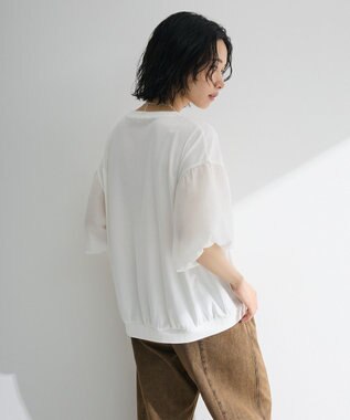 Green Parks 袖バルーンドッキングプルオーバー Off White