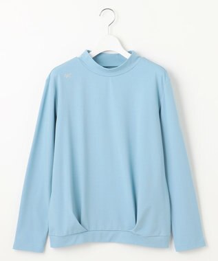 23区GOLF 【WOMEN/EC限定】【吸水速乾/UVケア】シンプル モックネック スカイブルー系