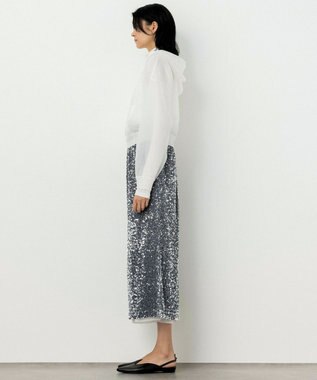 NAVE 【Nave・洗える】シアーニット パーカー ホワイト系