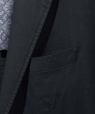 JOSEPH ABBOUD 【キングサイズ・ストレッチ/JAPANファブリック】ヴィンテージコットンストレッチ ジャケット ネイビー系