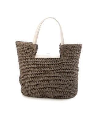 UNBILLION カシュカシュ cachecache / ベルトフラップクロッシェトート カゴバッグ GY