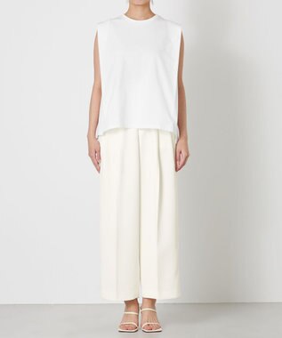 NAVE 【ReNAVE・洗える/接触冷感/UVケア】ファンクションＴ ノースリーブ ホワイト系