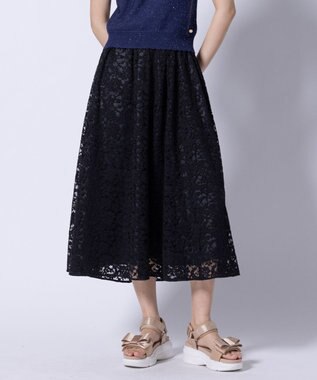 TOCCA 【洗える・消臭】LACE A LA CARTE スカート ブラック系