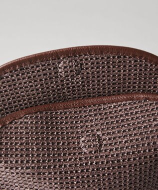 russet ナイロンラフィアショルダーバッグ(CE-1713) D.Brown