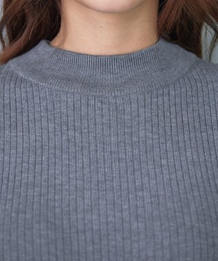 Tiaclasse 【洗える】千鳥柄ニットプリーツワンピース チャコール