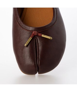 ing <ing>足袋デザインバレエシューズ ワイン