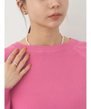 earth music&ecology サイドスリットルーズチュニック Pink