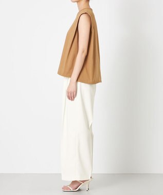 NAVE 【ReNAVE・洗える/接触冷感/UVケア】ファンクションＴ ノースリーブ キャメル系