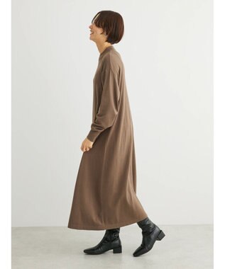 Green Parks もちやわ　ハイゲージニットワンピース Brown