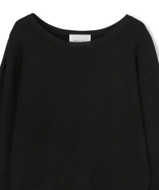 BEIGE， LAURA / ドライタッチ ストレッチニットプルオーバー Black